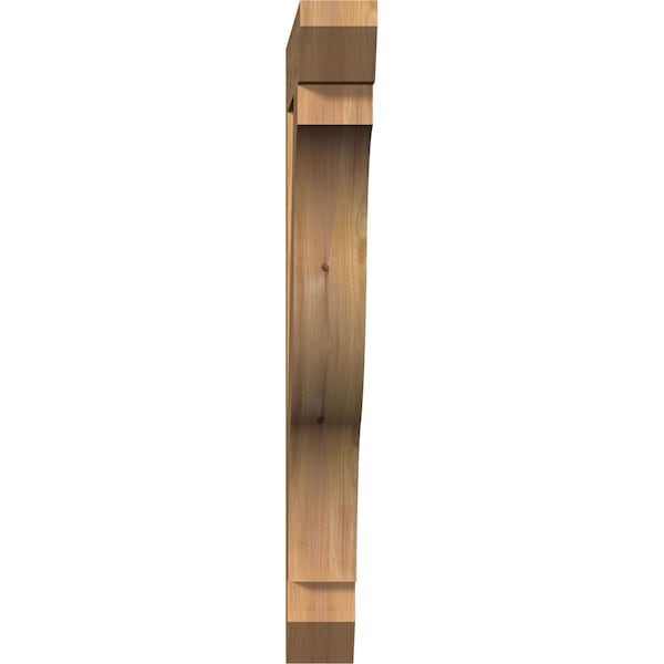 Funston Slat Smooth Bracket, Western Red Cedar, 3 1/2W X 28D X 32H